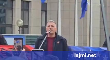 Nasim Haradinaj emocionon protestuesit në Bruksel  UÇK ja çliroi tokën e Evropës
