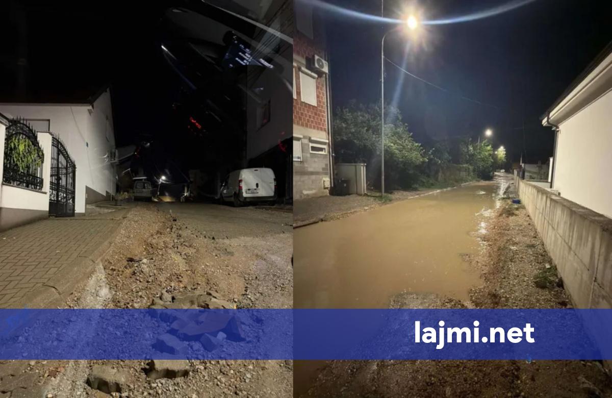 Ujë e baltë   Gjendja e tmerrshme në një rrugë në Rahovec  qytetarët ankohen për  papërgjegjësi  nga kryetari