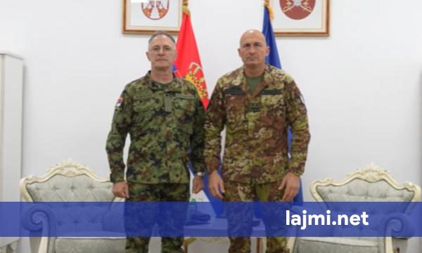 Komandanti i ri i KFOR it takon shefin e ushtrisë serbe në Beograd   diskutojnë sigurinë në Kosovë