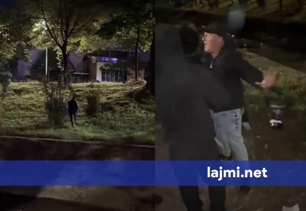 Protestuesit hedhin në lumin Lanë deputetin e PD së  Klevis Balliu  ndërhyn gazetari  Mjaft më  nuk e di