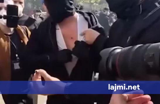 Protestuesit në Tiranë pretendojnë se po përdoren plumba gome  policia thotë se përdori shpërqendrues