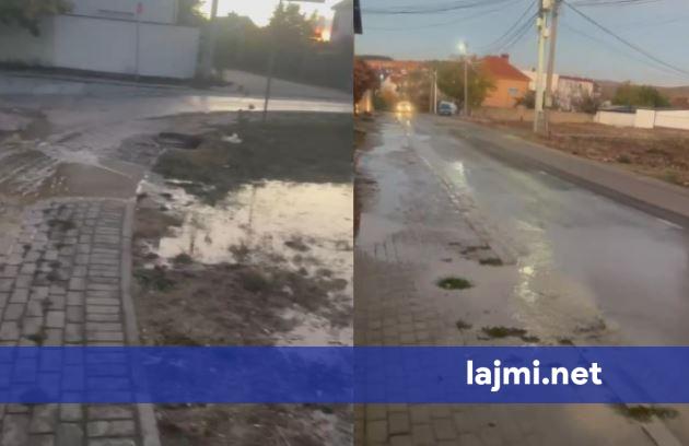 Shpërthen gypi i ujësjellësit në Drenas  uji rrezikon të depërtojë në një shtëpi