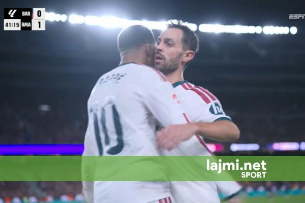 Mbappe me fat ndëshkon Barcelonën  Reali hesht  Camp Noun  në fund të pjesës së parë