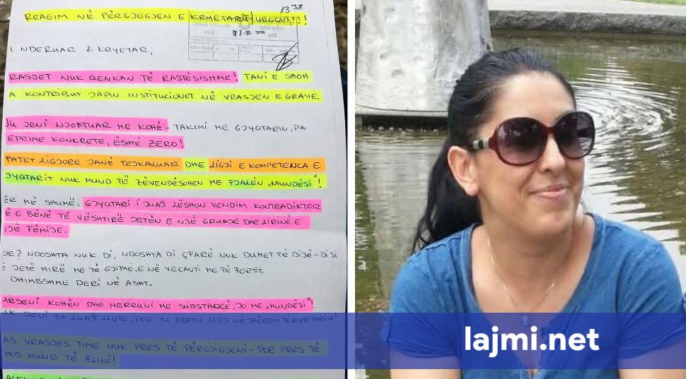  Gjyqtari juaj lëshoi vendim kontradiktor   as vrasjes sime s pres t i përgjigjeni  Zbulohet letra tjetër e viktimës Arlinda Zekaj