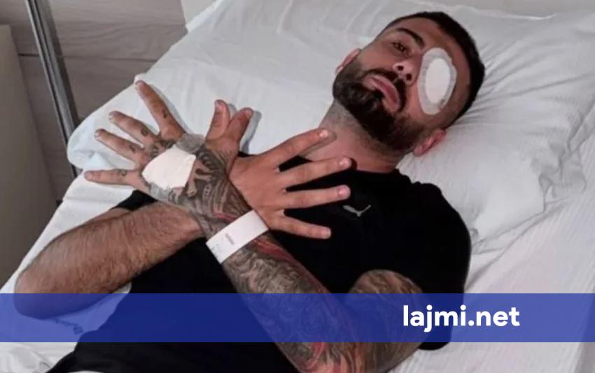 U plagos në sy gjatë protestës  reagon Erjon Vishkulli para operacionit në Itali  Zoti do të krijojë lehtësim pas vështirësive