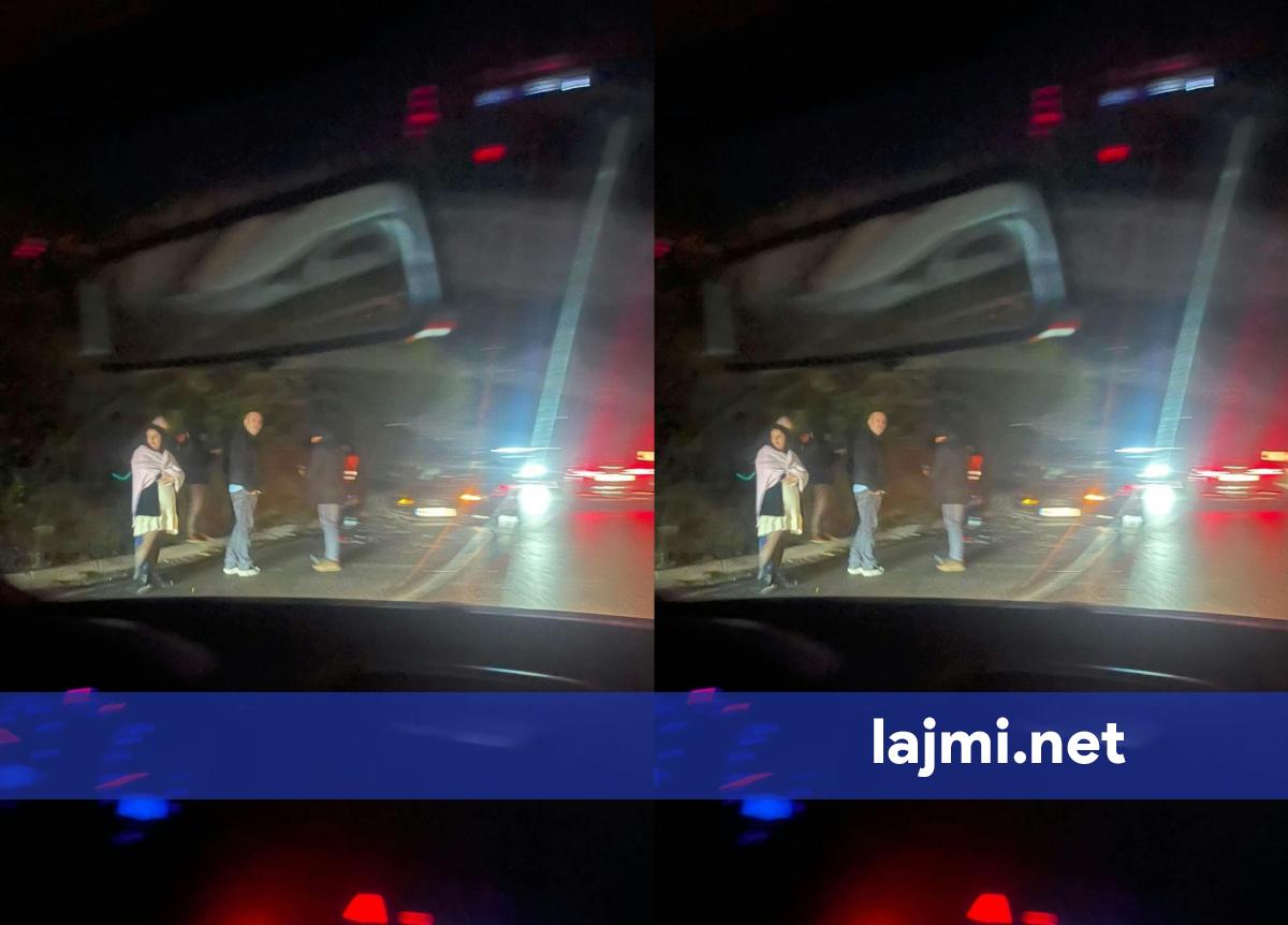 Aksident trafiku në rrugën Prishtinë Gjilan